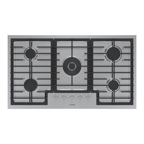 bosch 800 series 36-in 5 burners stainless steel gas cooktop